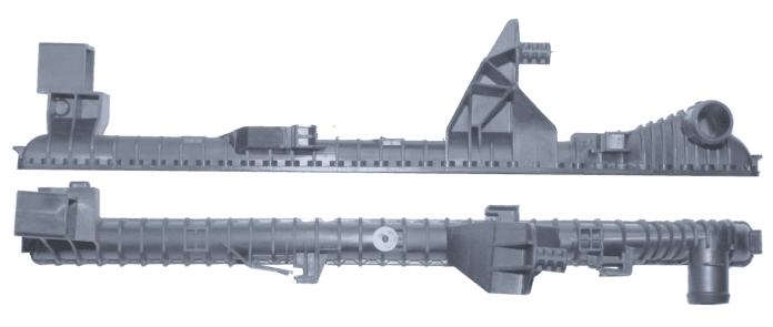 Caixa de Radiador AMAROK S/ BICO 2010>2014 2.0