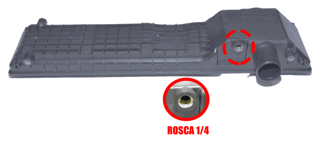 Caixa de Radiador CASE/MX35/NEW HOLLAND/LB90 S/ TAMPA ROSCA 1/4 BSP