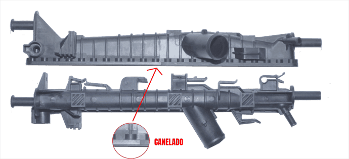 Caixa de Radiador FOCUS 2010 C/ BICO