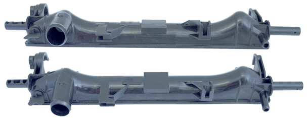 Caixa de Radiador TRANSIT 00>2.3/2.4 C/ BICO