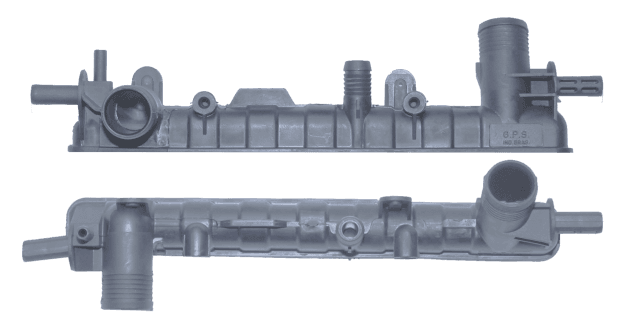 Caixa de Radiador LOGUS/POINTER/ESCORT S/ AR BICO SUP